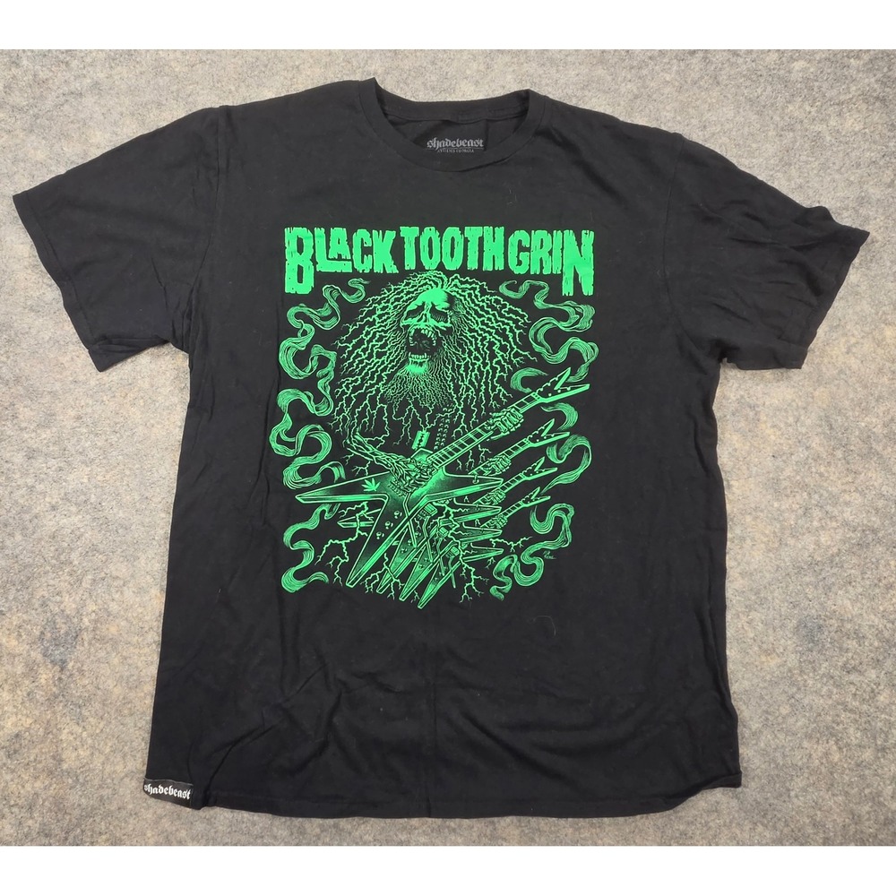 Shadebeast Black Tooth Grin Undead Series Max Siebel Shirt Large Dimebag Darrell